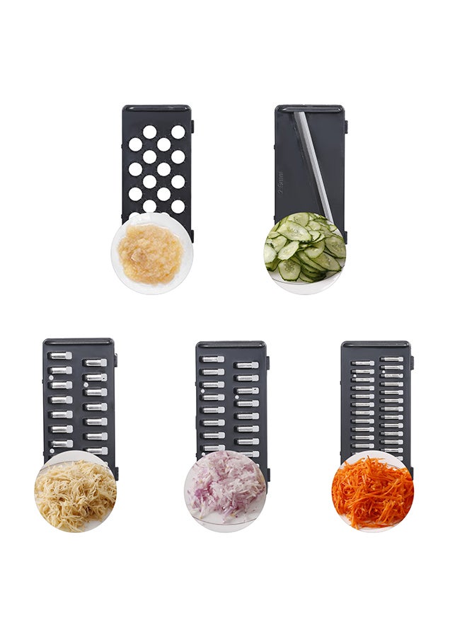 Multi-Functional Interchangeable Slicer With Drain Basket Multicolour 23.5x23.0x13.0cm - Image 2